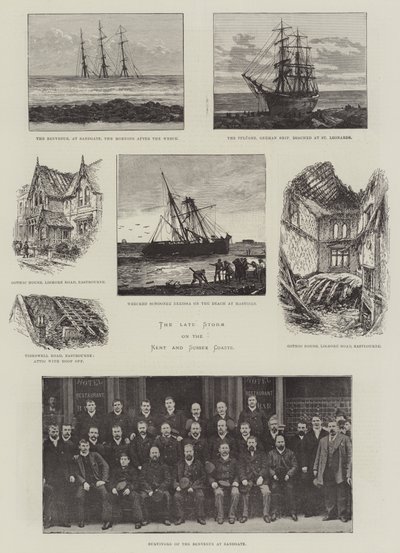La recente tempesta sulle coste del Kent e del Sussex da Frank Watkins